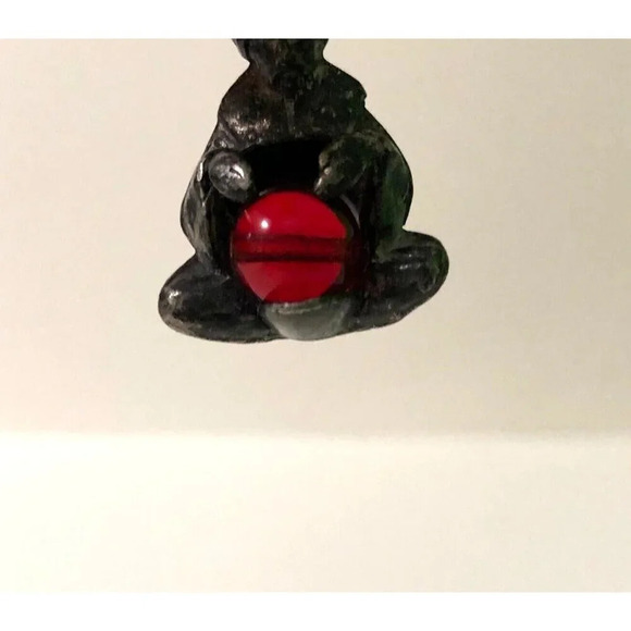 Vintage Fortune Teller Pendant Charm Crystal Ball 1 Inch Size - Picture 9 of 12